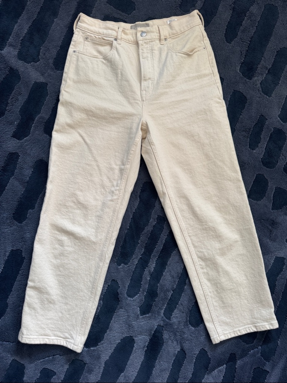 Everlane Off-White High-Rise Way High Jean